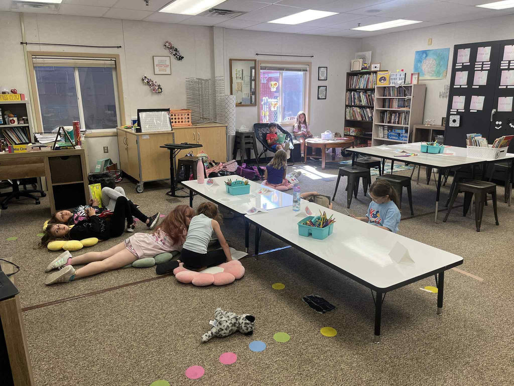 Second Graders at Summer School Reading