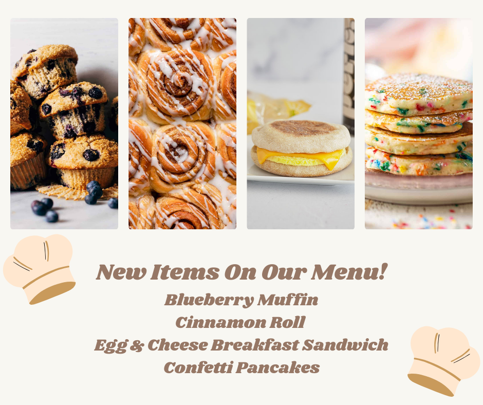 New Breakfast Menu Items!