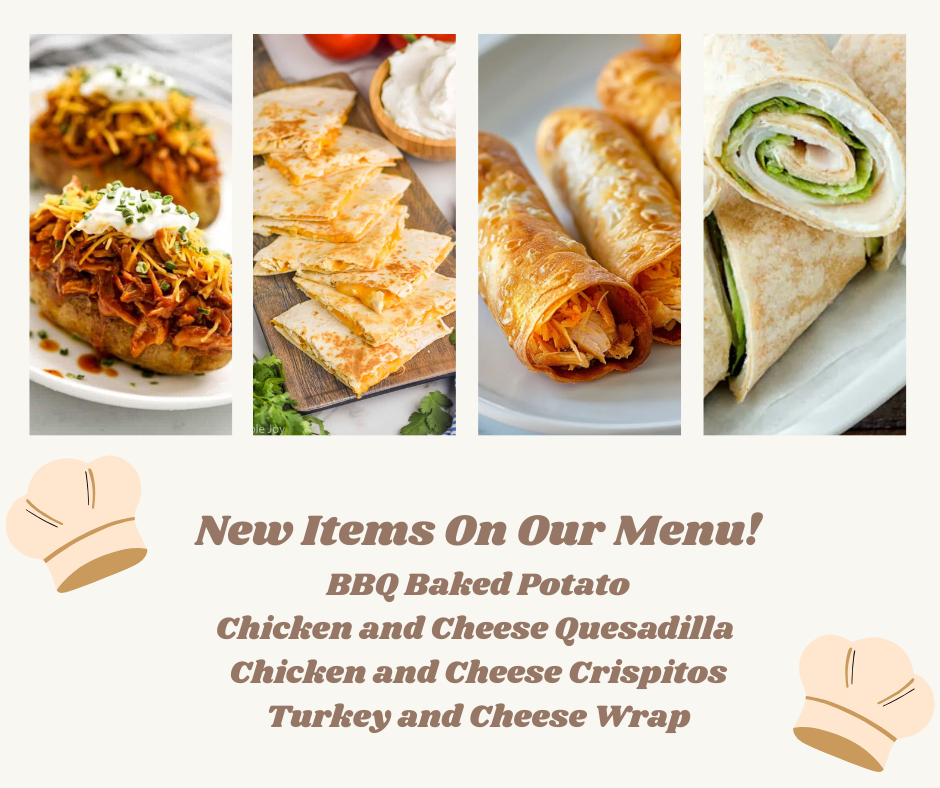New Lunch Menu Items!