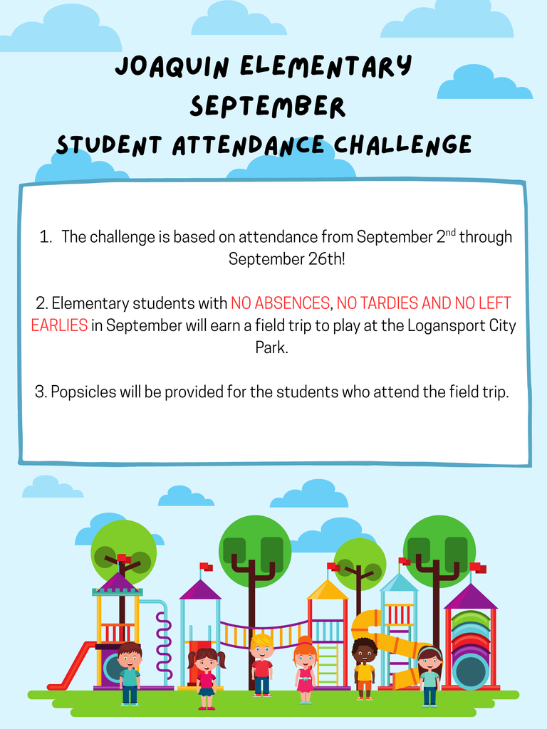 Our first attendance challenge for the new school year!