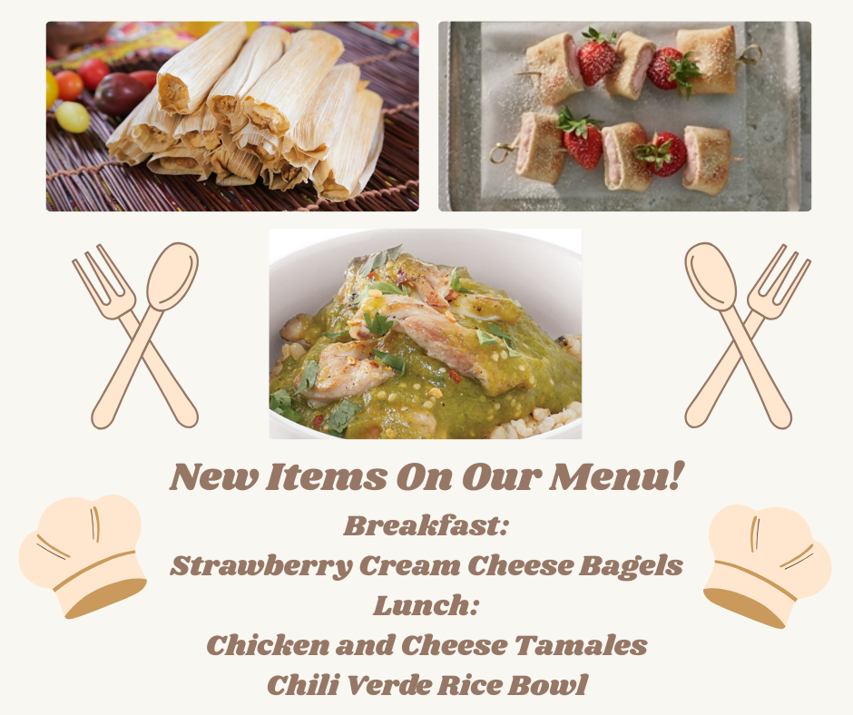 New Menu Items!