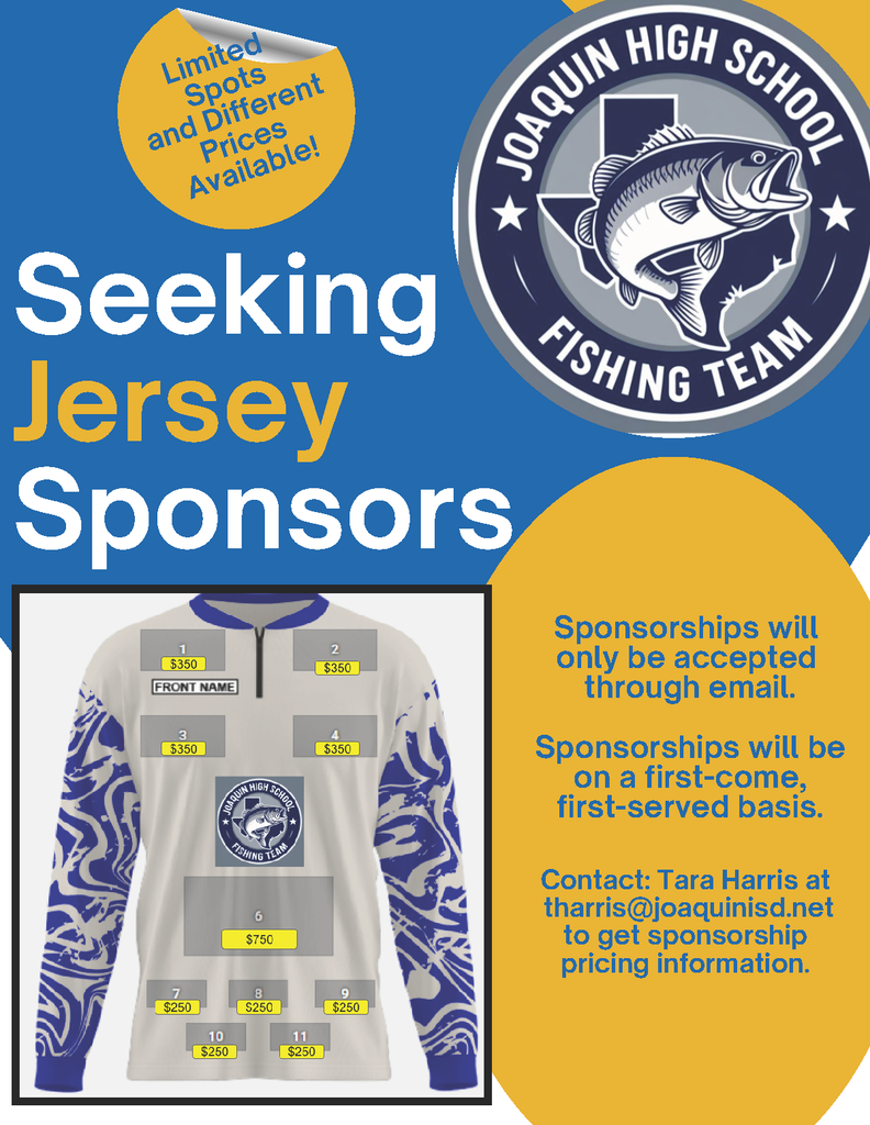 fishing team flyer for sponsorship