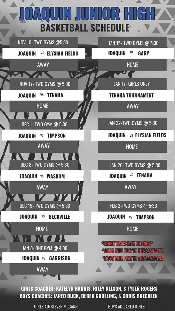 basketball schedule