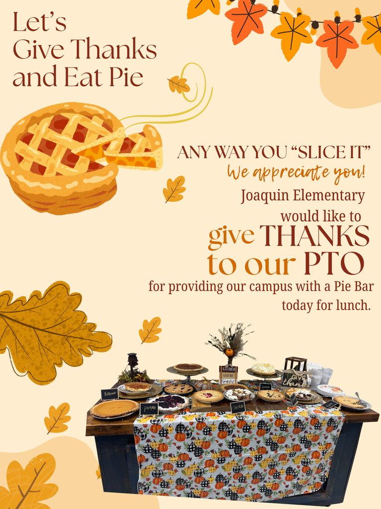 Shout out for the PTO! 