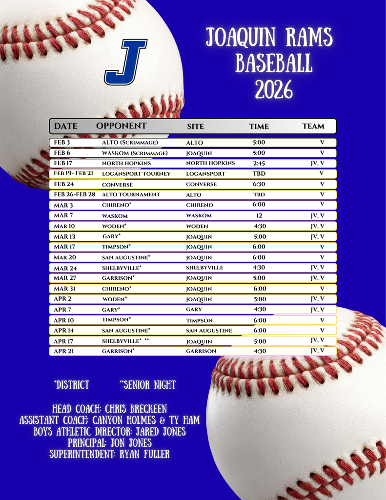 baseball schedule