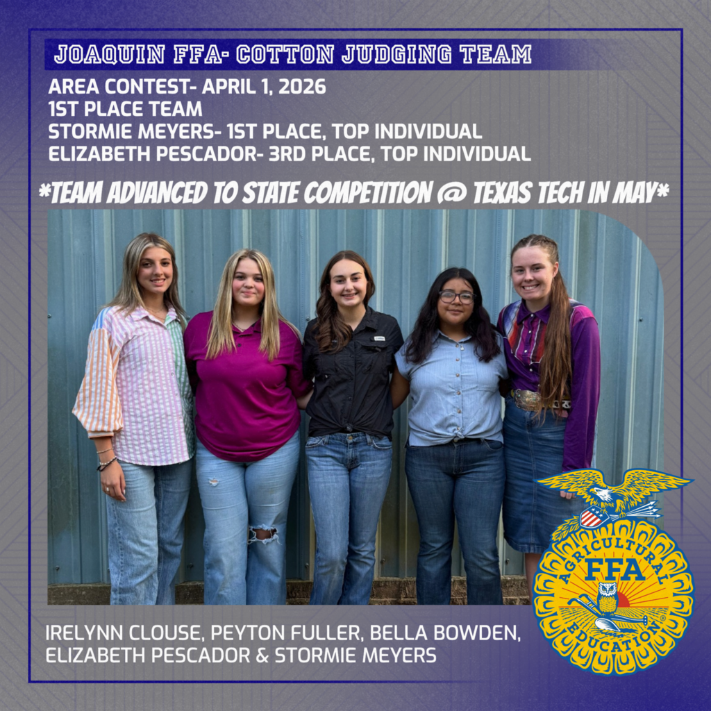 FFA- cotton judging team