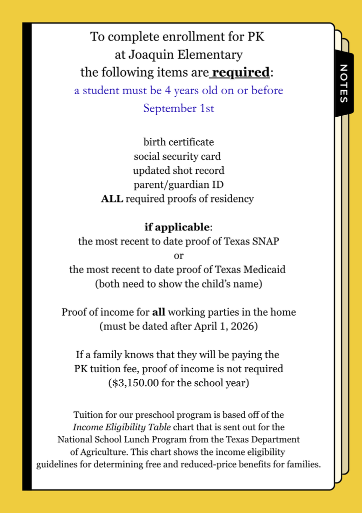 PK Round Up Information!