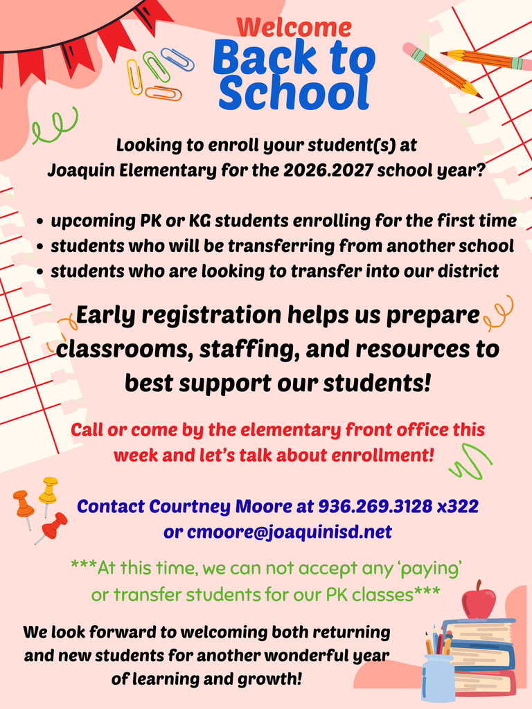 call or come by this week! 