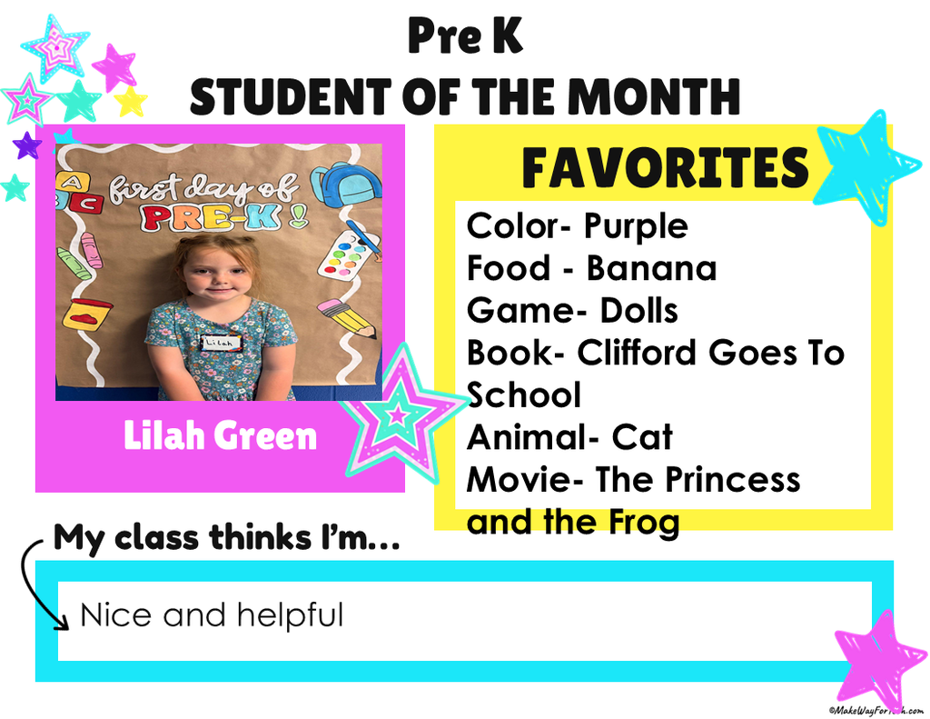 PK student of the month