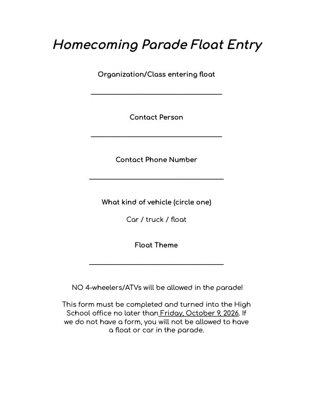 entry form