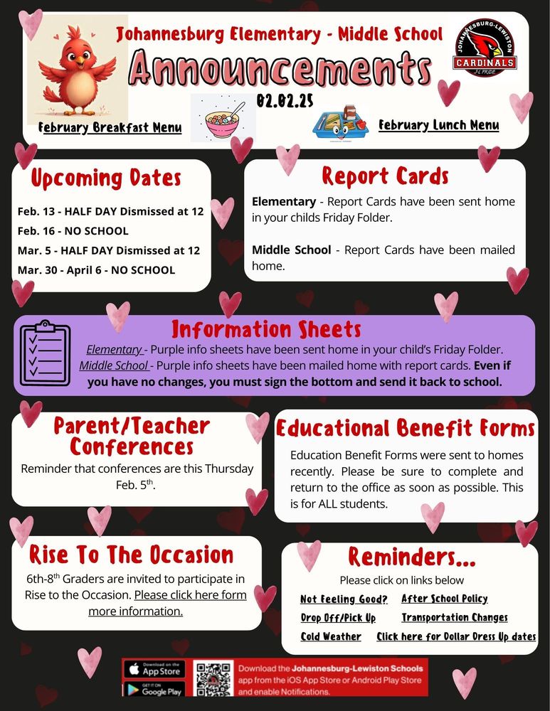 JEMS Weekly Announcements