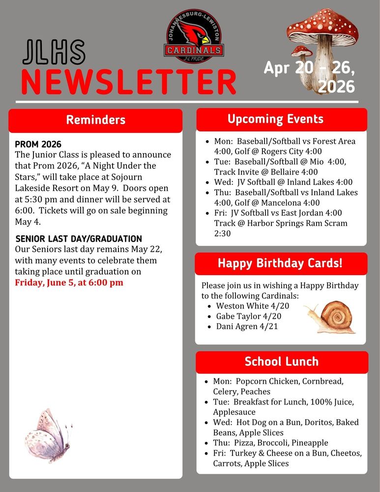 JLHS Weekly Newsletter