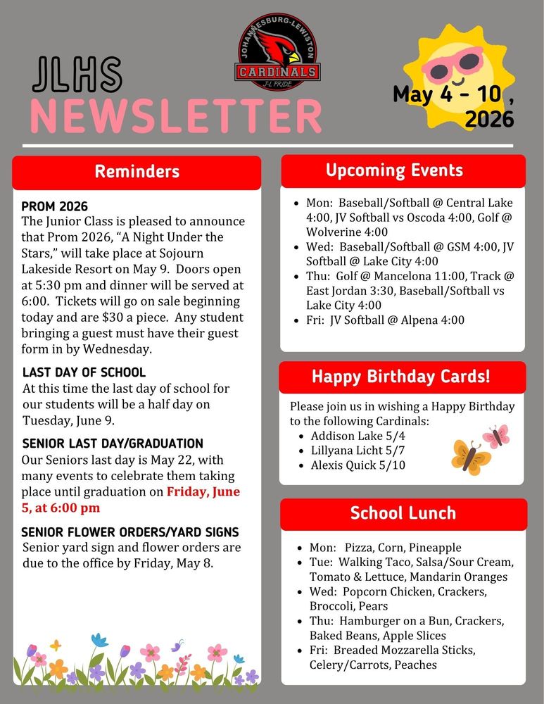 JLHS Weekly Newsletter