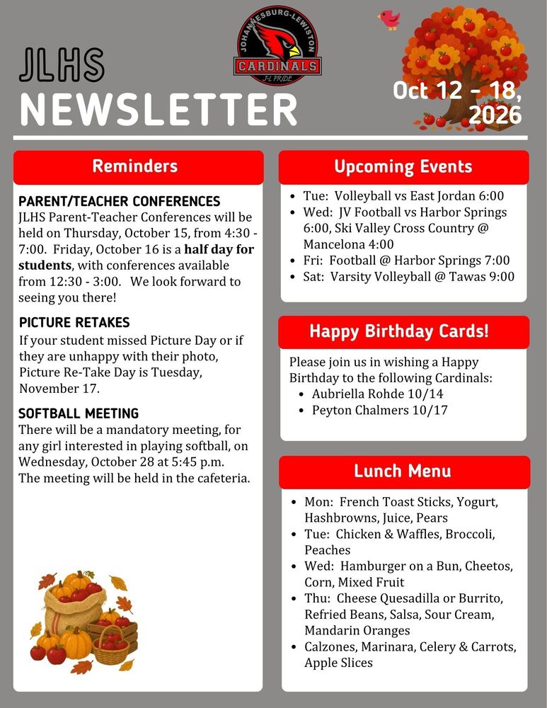 JLHS Weekly Newsletter
