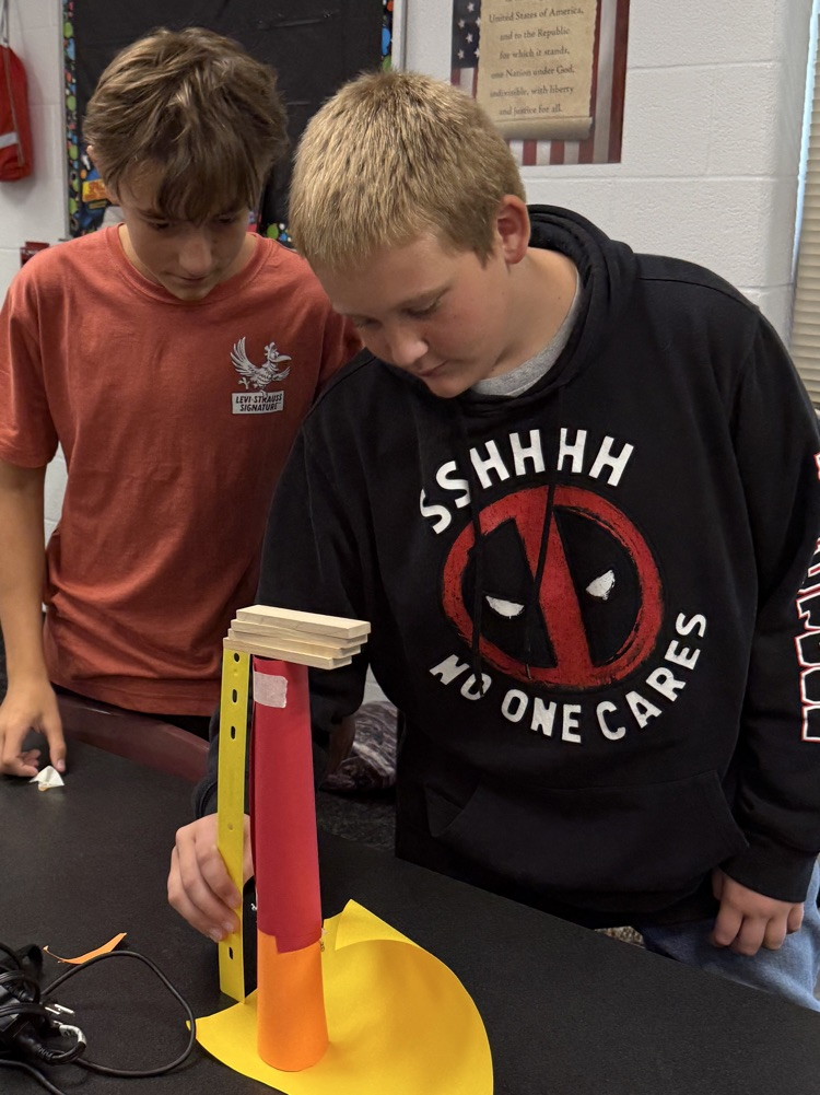 Electives students engaging in STEM challenge