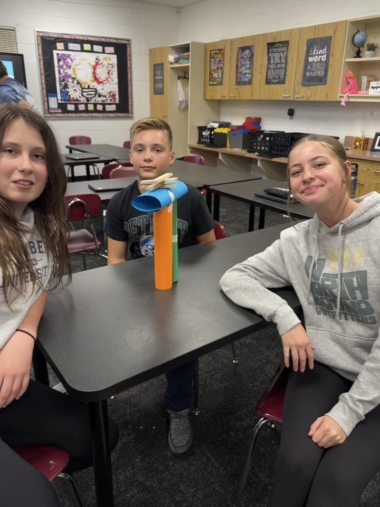 Electives students engaging in STEM challenge