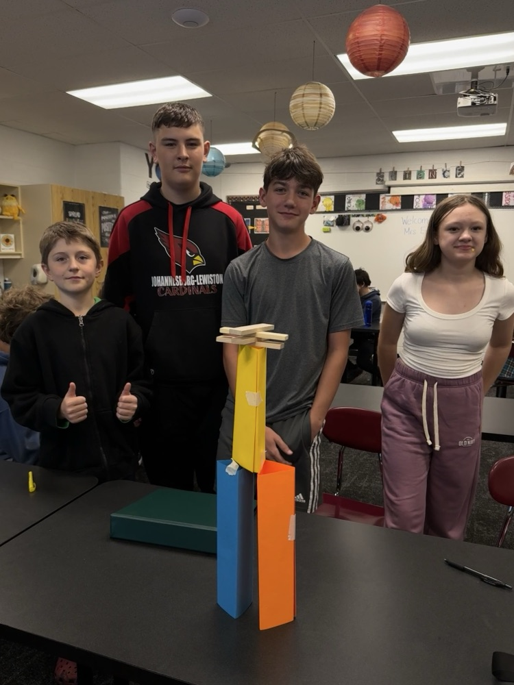 Electives students engaging in STEM challenge