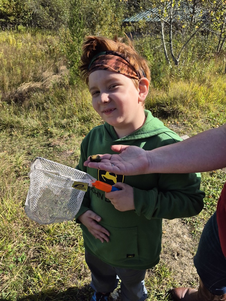 Showing his findings