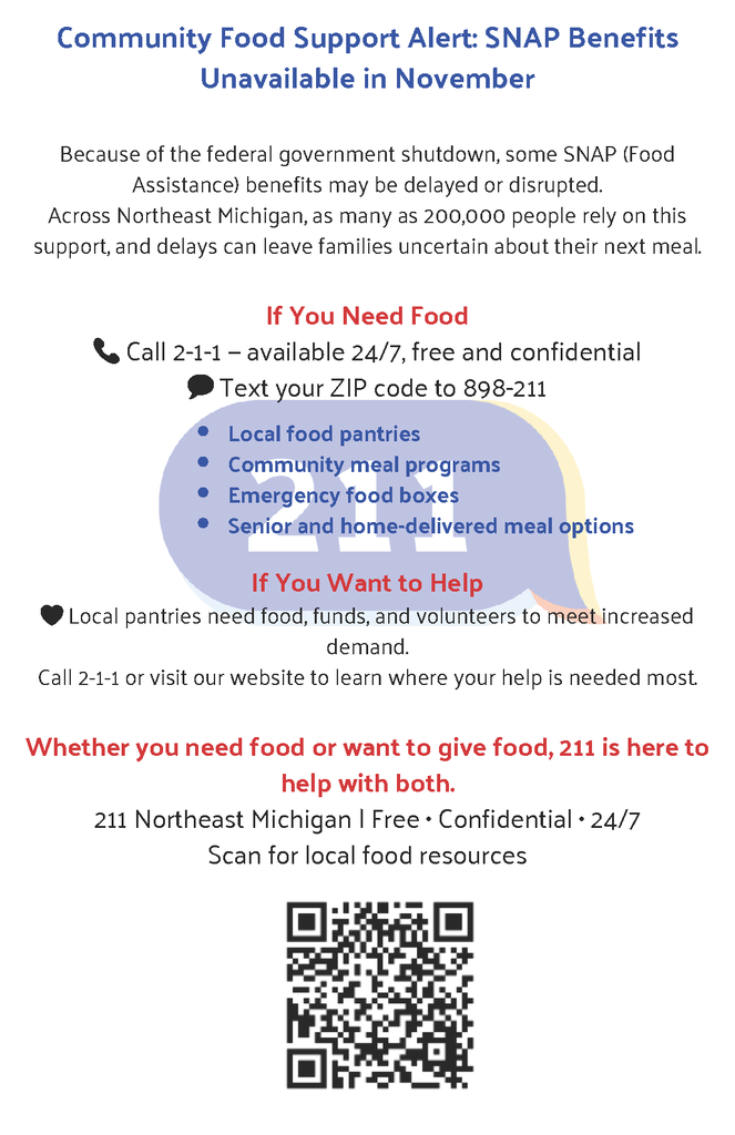 SNAP Benefit Help Dial 211