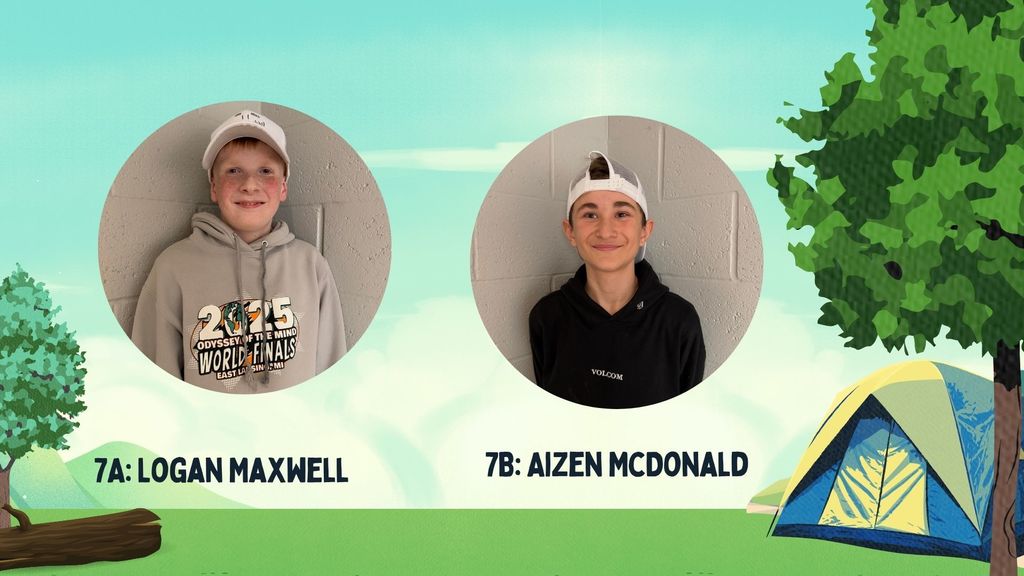 7th grade students of the month