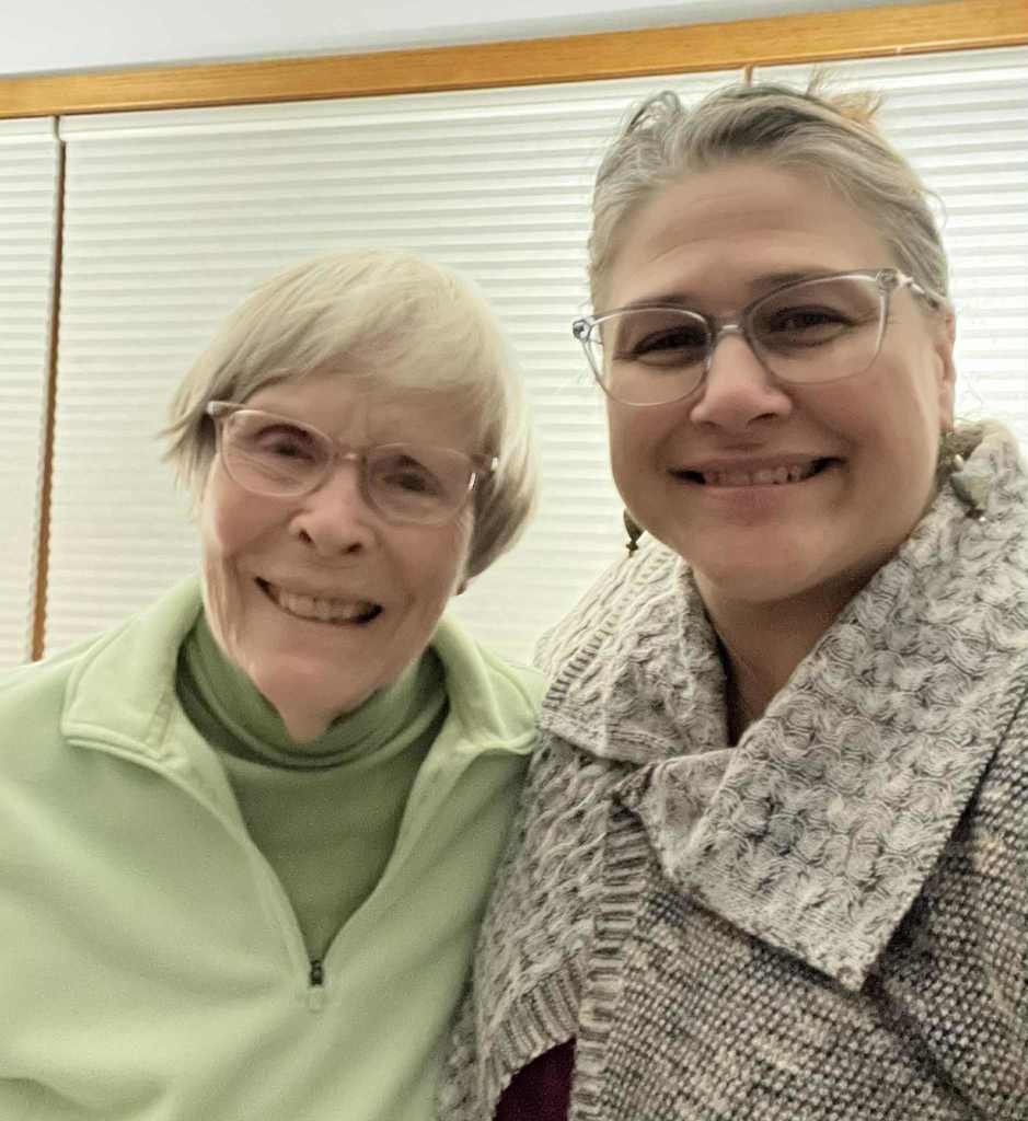 Mrs. Goddard and her 3rd grade teacher, Joan Dasef