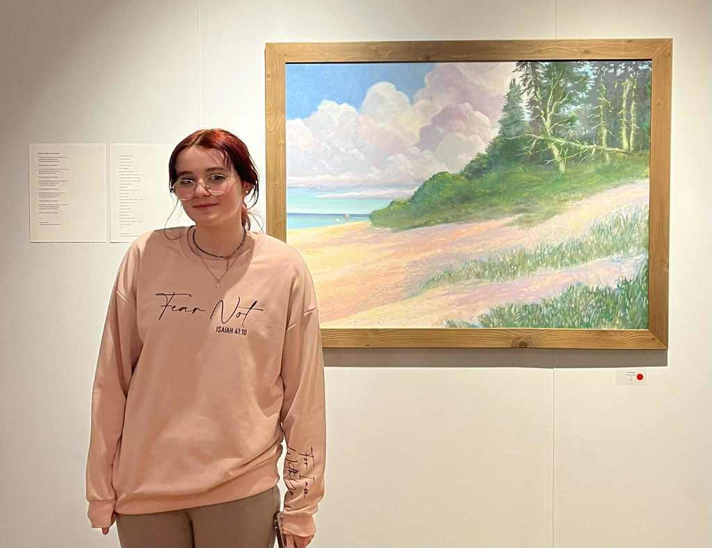 Piper-Rae with her muse