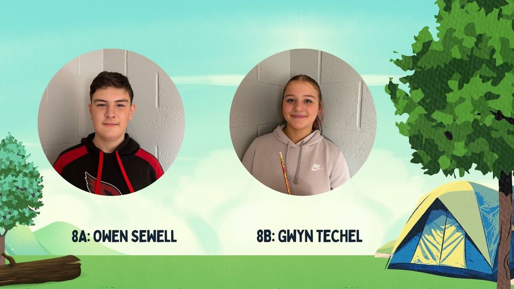 8A: Owen Sewell  8B: Gwyn Techel