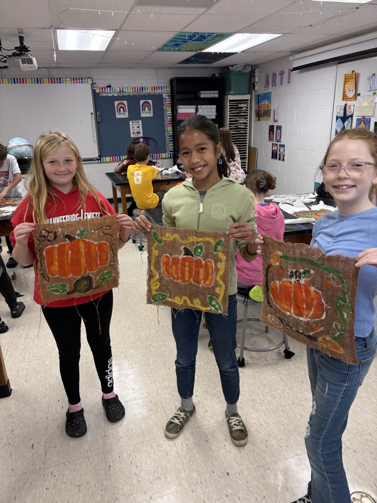 5th grade pumpkin batiks 
