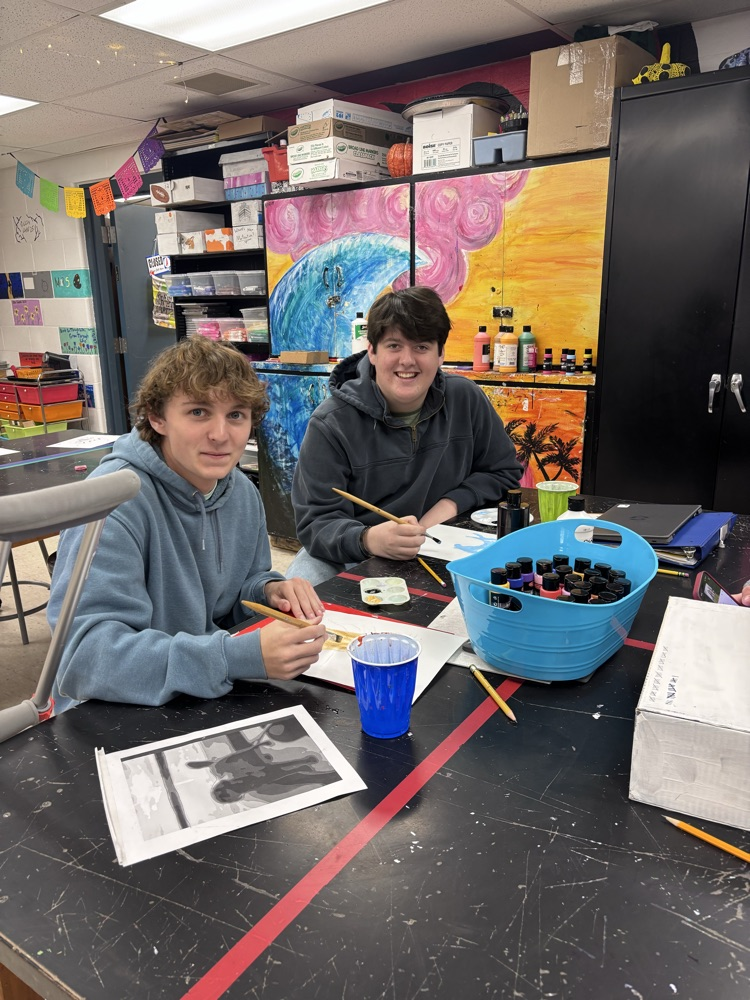 High School monochromatic pet portraits 