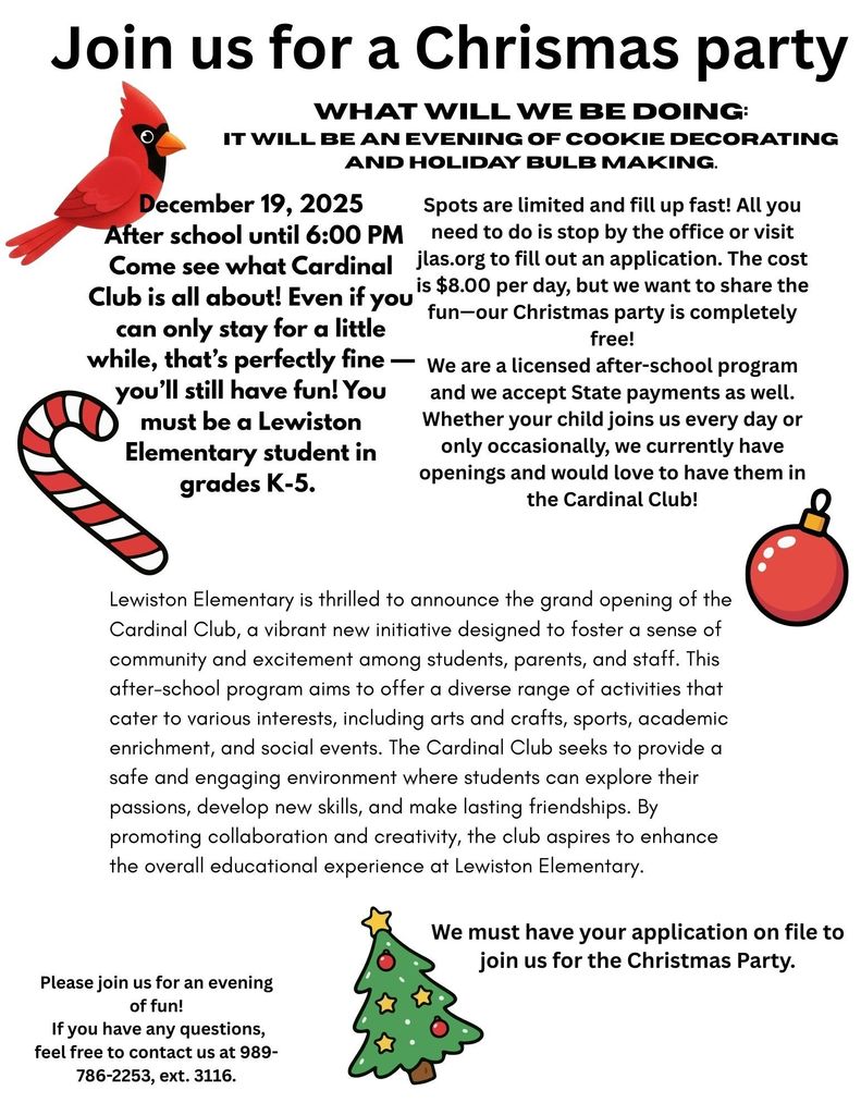 Christmas party at Lewiston Cardinal Club