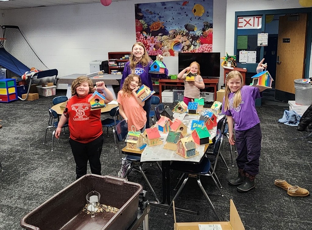 They were so proud of their bird houses.