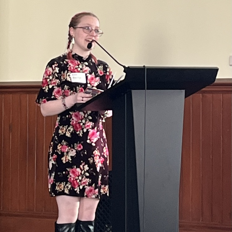 Nikki Clark performing her poem, “Prom Night"