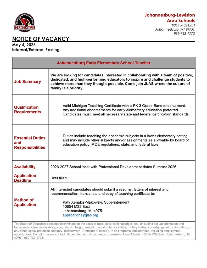 Johannesburg Early Elementary Teacher