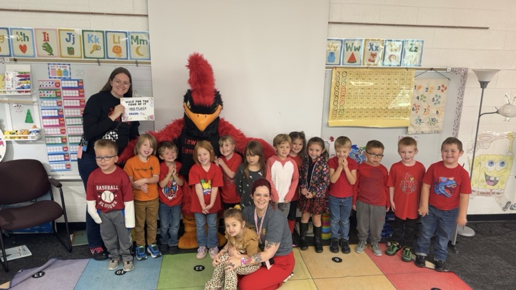 Our kindergarten class was the 3rd place winners. They earned an extra recess and popsicle.