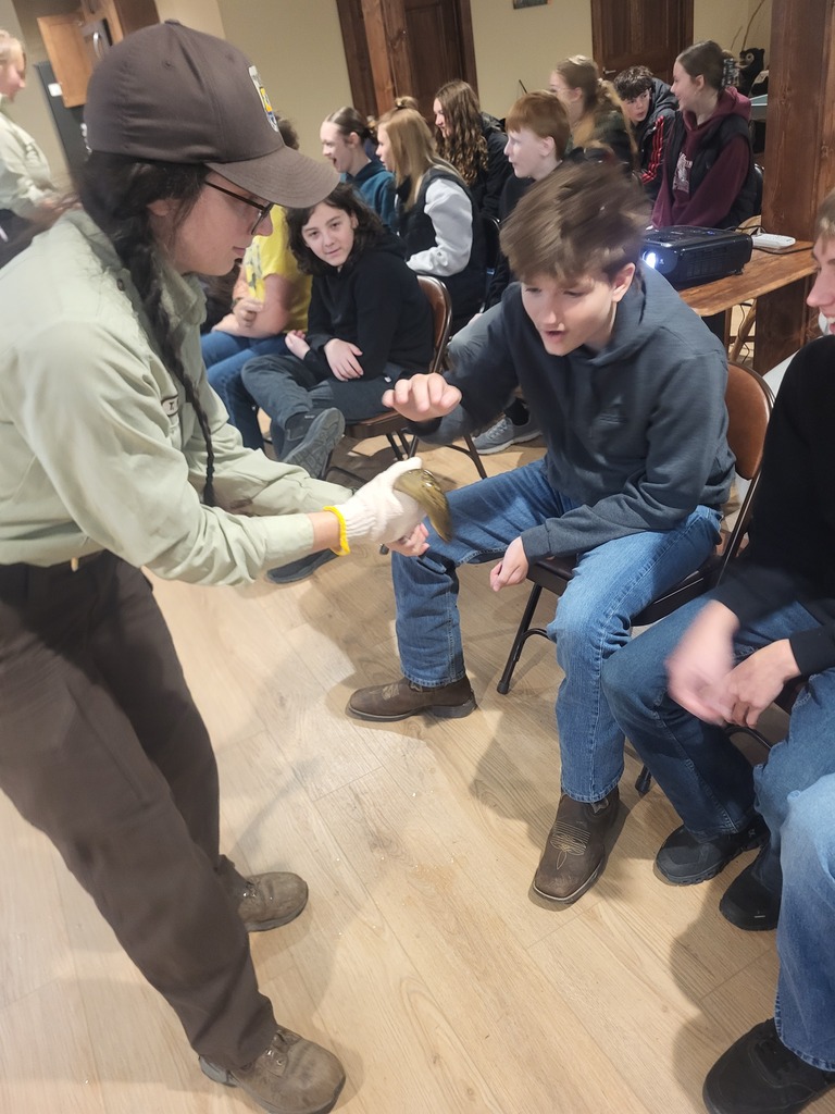 8th Grade students attended a Science field at the Greenwood Foundation Property this past Thursday. They enjoyed learning about Sea Lampreys as well as the habitats/wildlife at the property. 