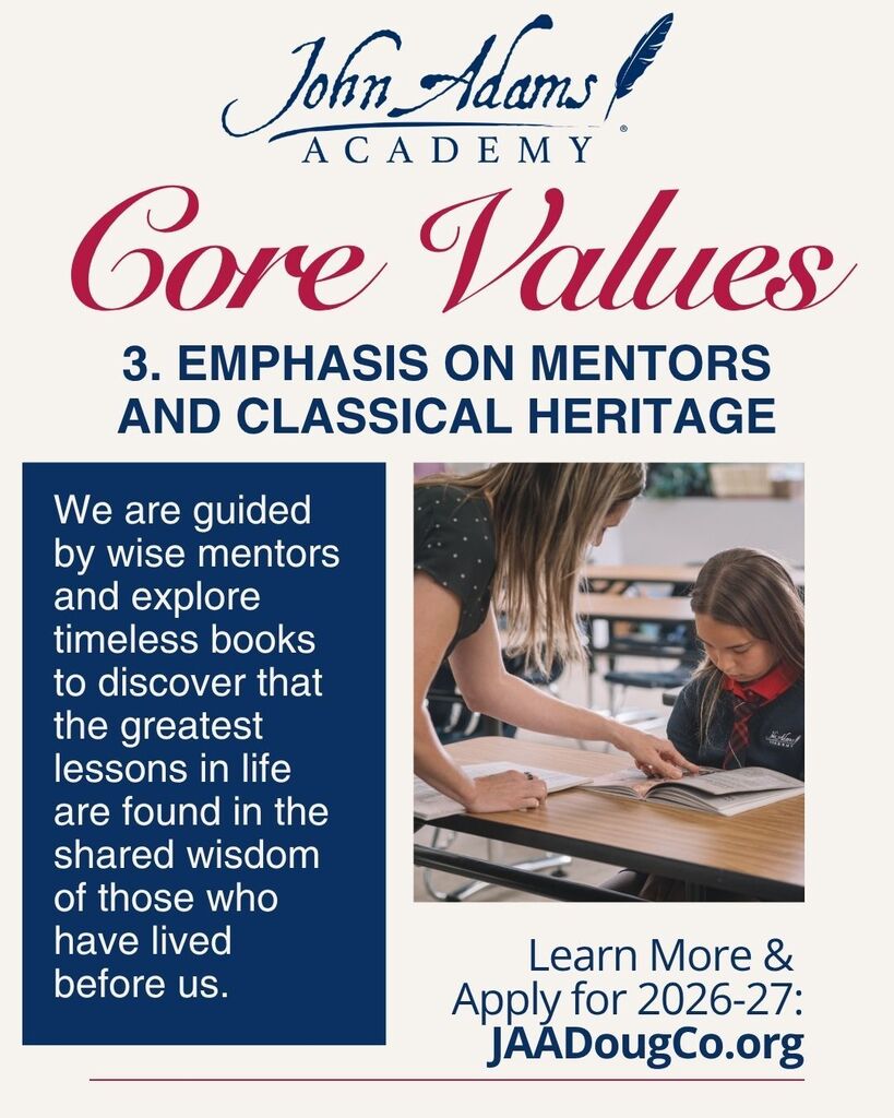 Core Value #3: Emphasis on Mentors and Classical Heritage