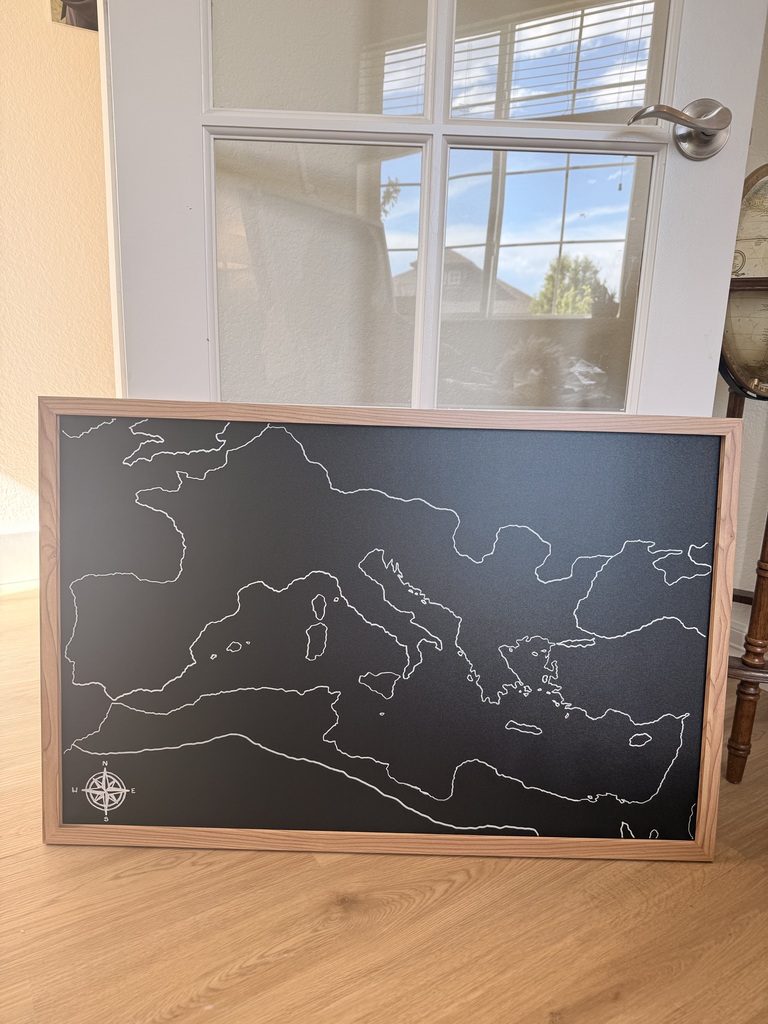Map of Mediterranean 