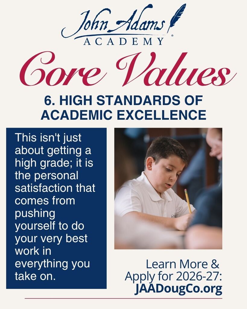Core Value #6: High Standards of Academic Excellence