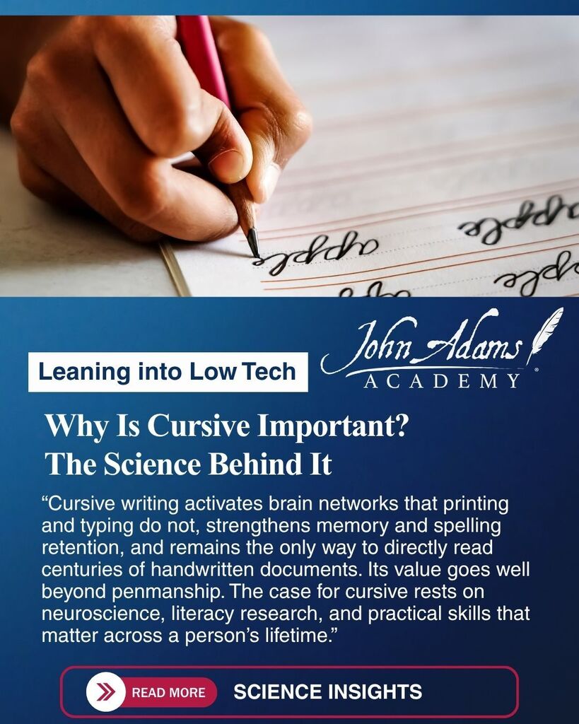 Low Tech: Importance of Cursive