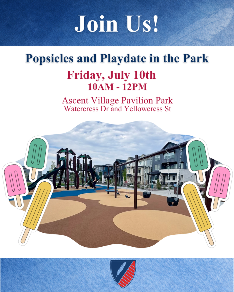 Picture of park with popsicles around it.