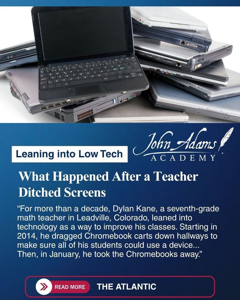 Low Tech: What Happened after a Teacher Ditched Screens