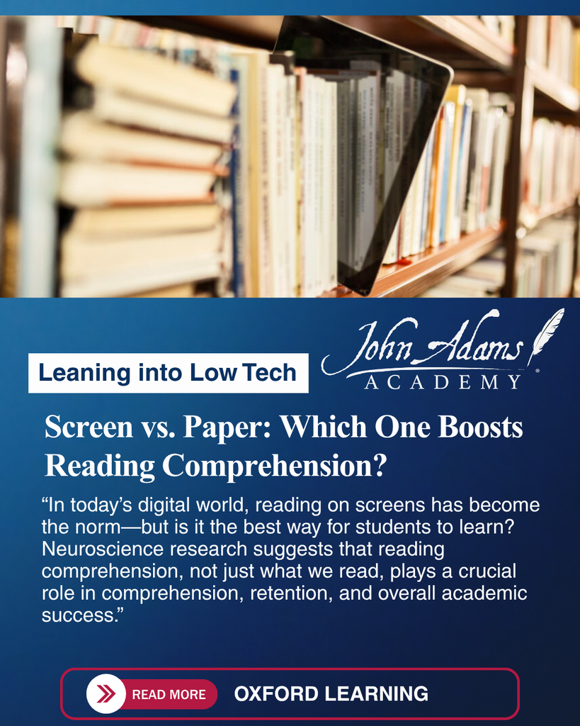 Low Tech: Screen Vs. Paper