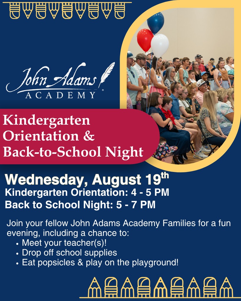 Back-to-School Night - August 19th