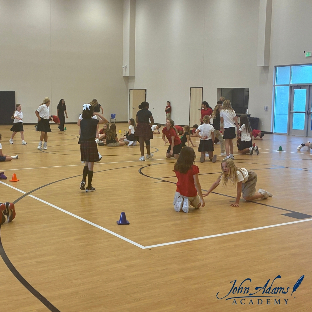 Students participating in PE Class at John Adams Academy