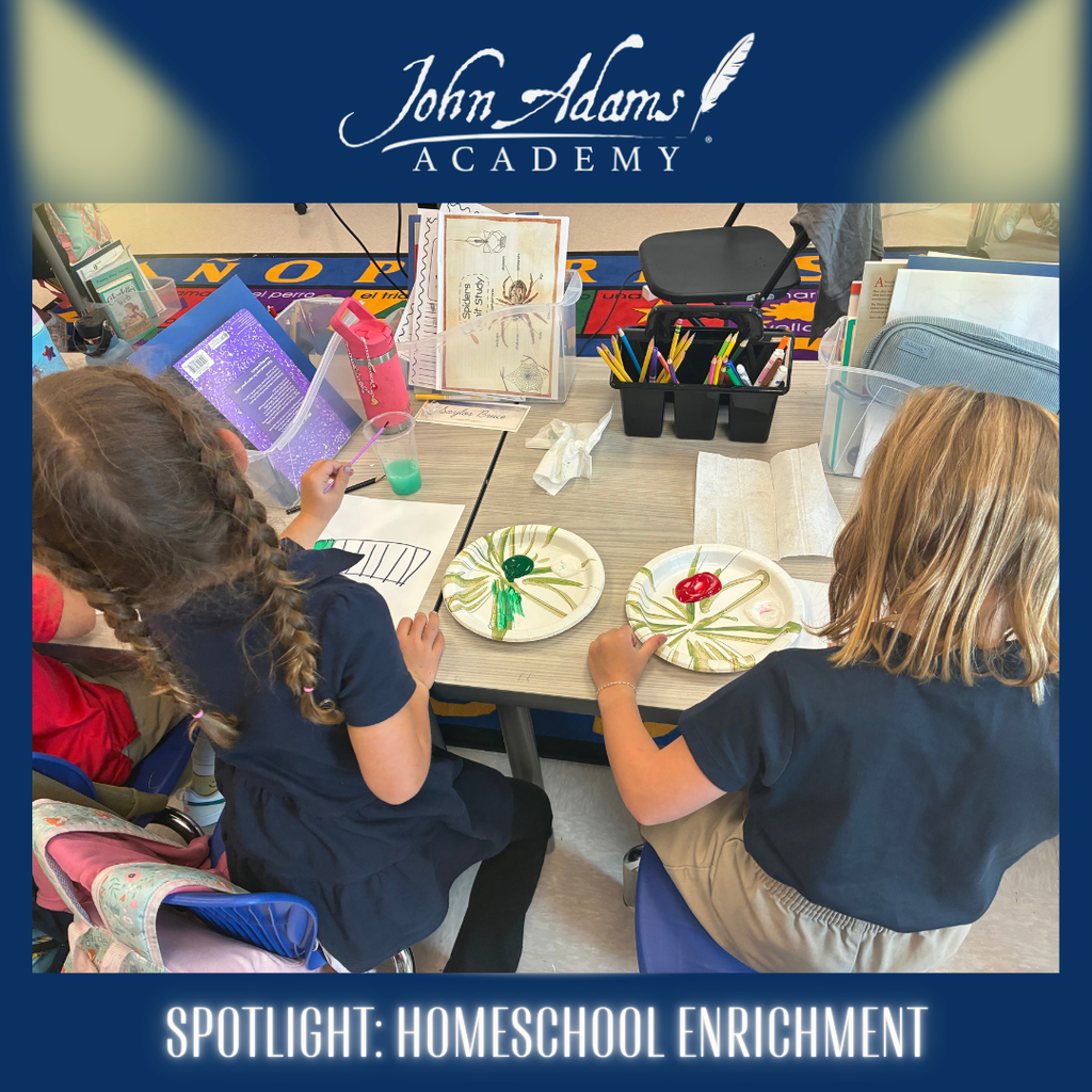Homeschool Enrichment Scholars creating color scales