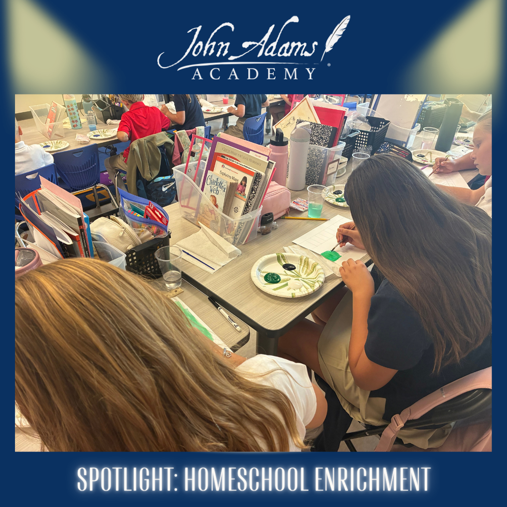 Homeschool Enrichment Scholars creating color scales