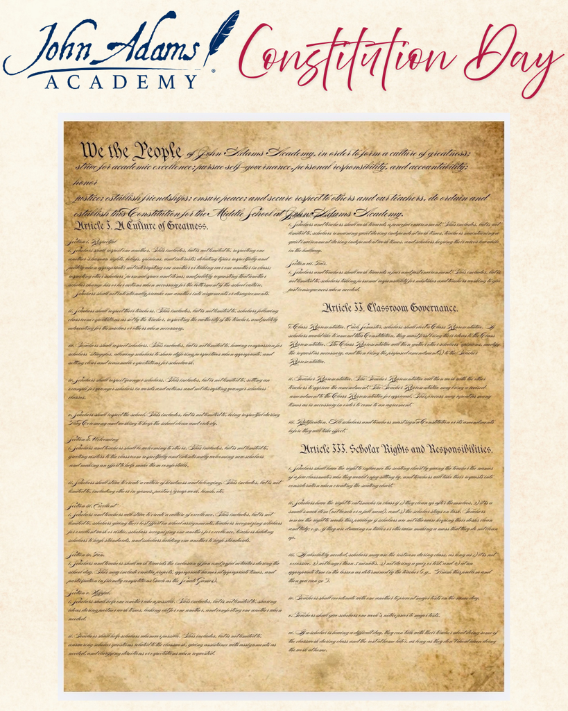 Middle Grades Class Constitution