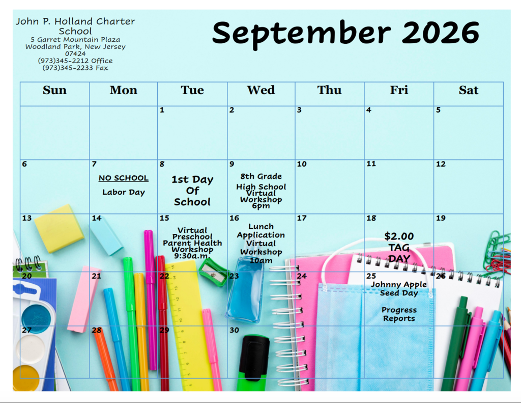 September Calendar