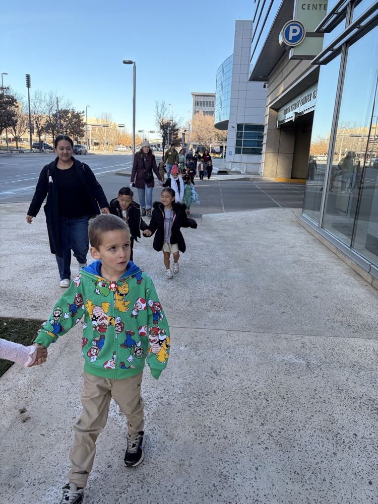 kids walking downtown
