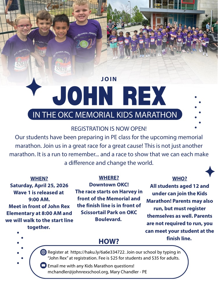 Kids Marathon 2026 Flyer